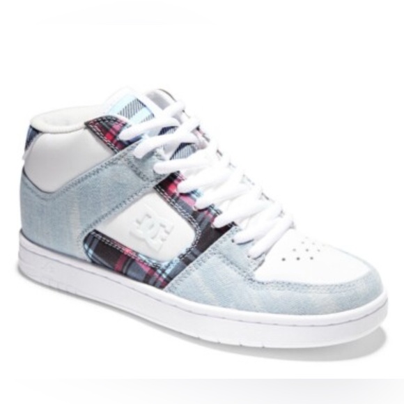 DC Women’s Manteca 4 Midi Plaid Sneakers Size 7.5 - Picture 8 of 9